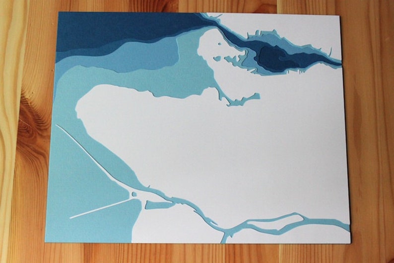 Vancouver 8 x 10 layered papercut art image 2