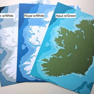 Ireland 8 x 10 layered papercut art image 5