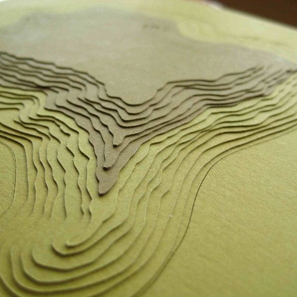 Study in Topo No. 2 - original papercut