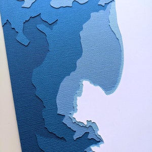 Monterey Bay original 8 x 10 papercut art image 4