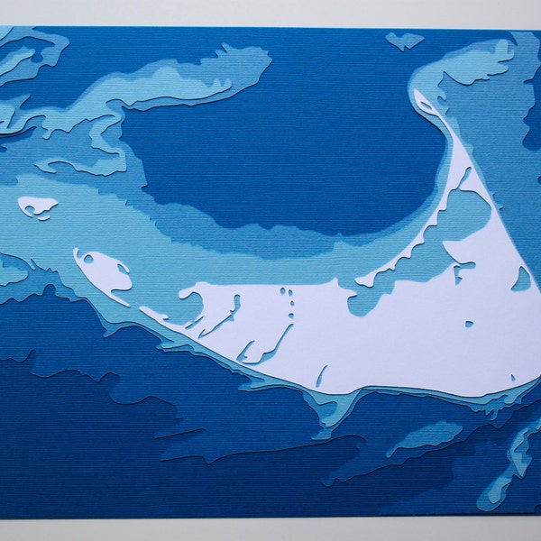 Nantucket - original 8 x 10 papercut art