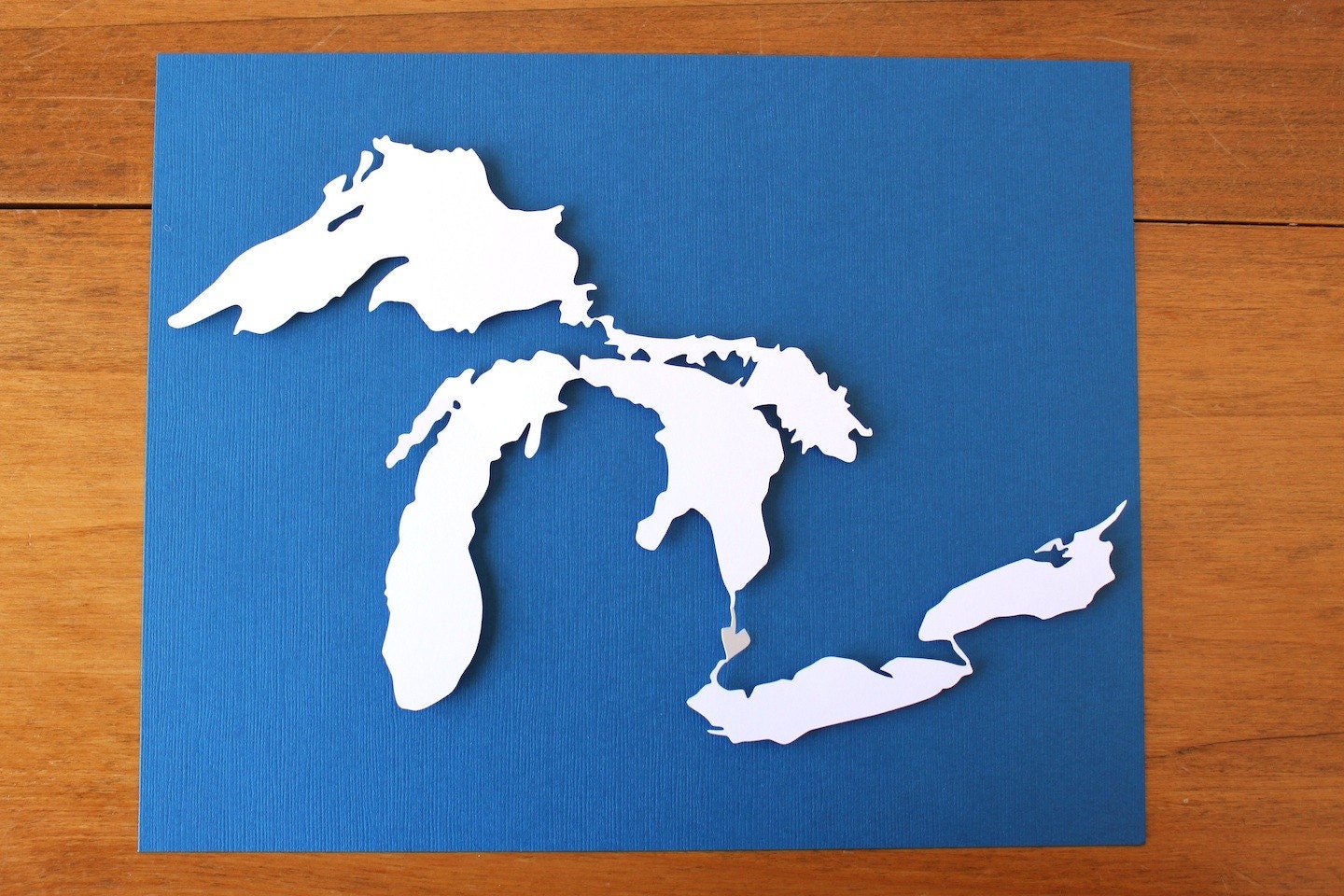 Great Lakes Silhouette 8 X 10 Original Papercut - Etsy
