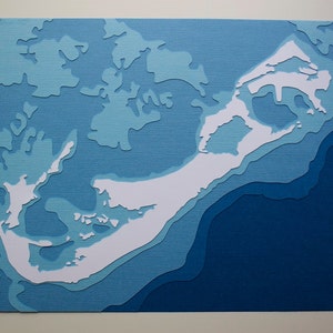 Bermuda original 8 x 10 papercut art in your choice of color image 2