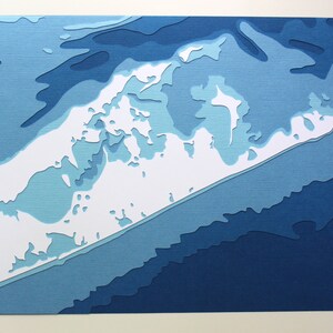 The Hamptons original 8 x 10 papercut art in your choice of color image 2