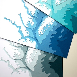 Chesapeake Bay original 8 x 10 papercut art image 4