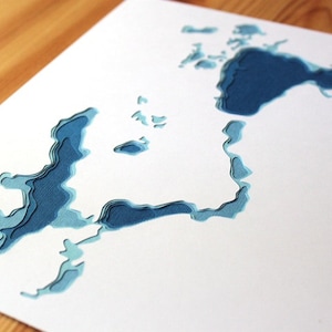 Iowa Great Lakes original 8 x 10 papercut art image 4