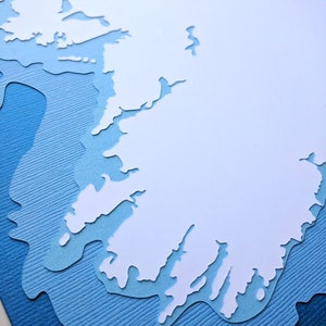 Ireland 8 x 10 layered papercut art image 4
