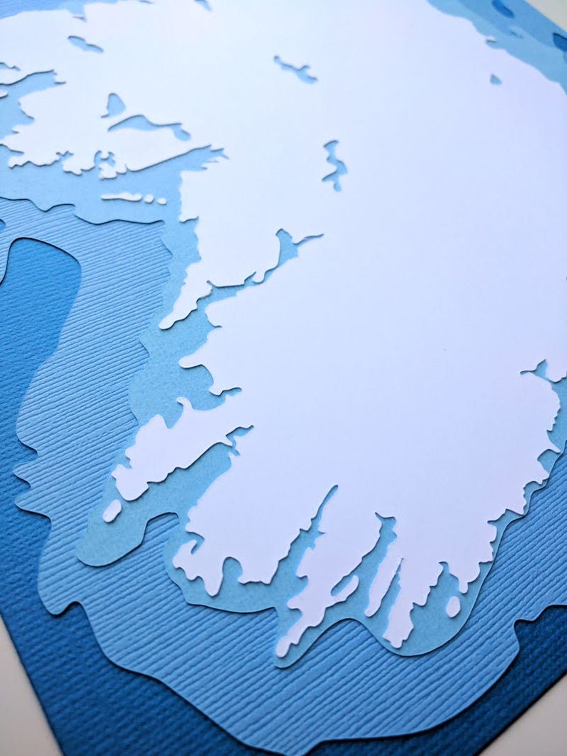 Ireland 8 x 10 layered papercut art image 4