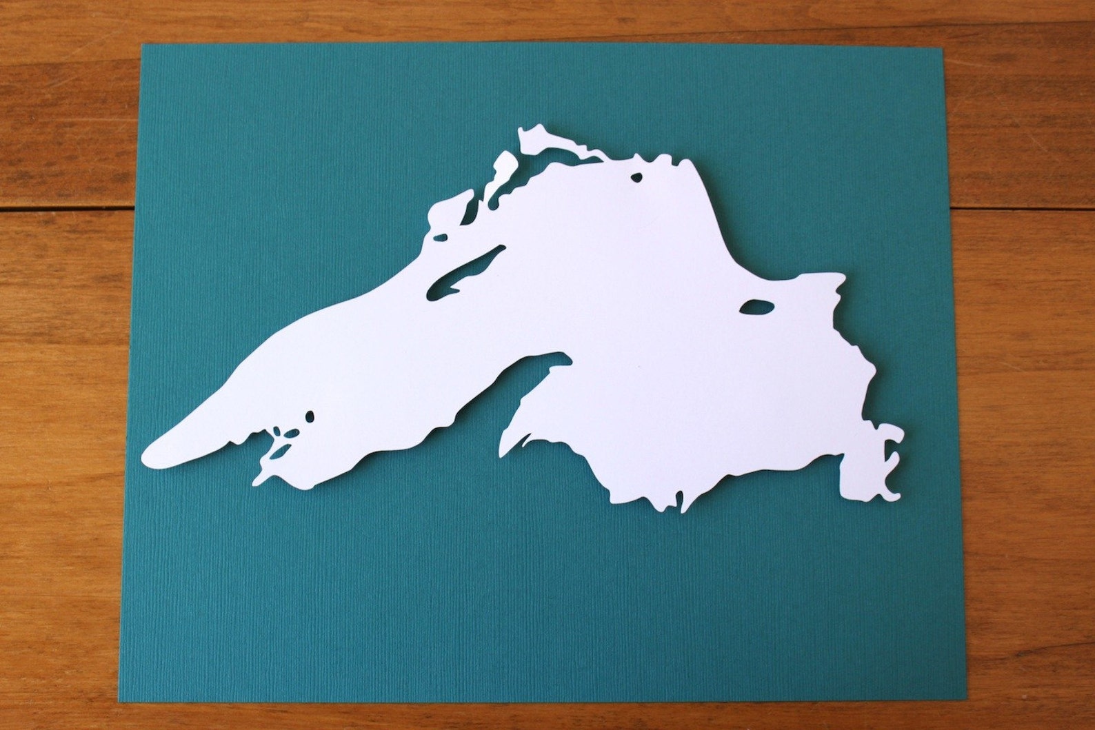 Lake Superior Silhouette 8 X 10 Original Papercut | Etsy