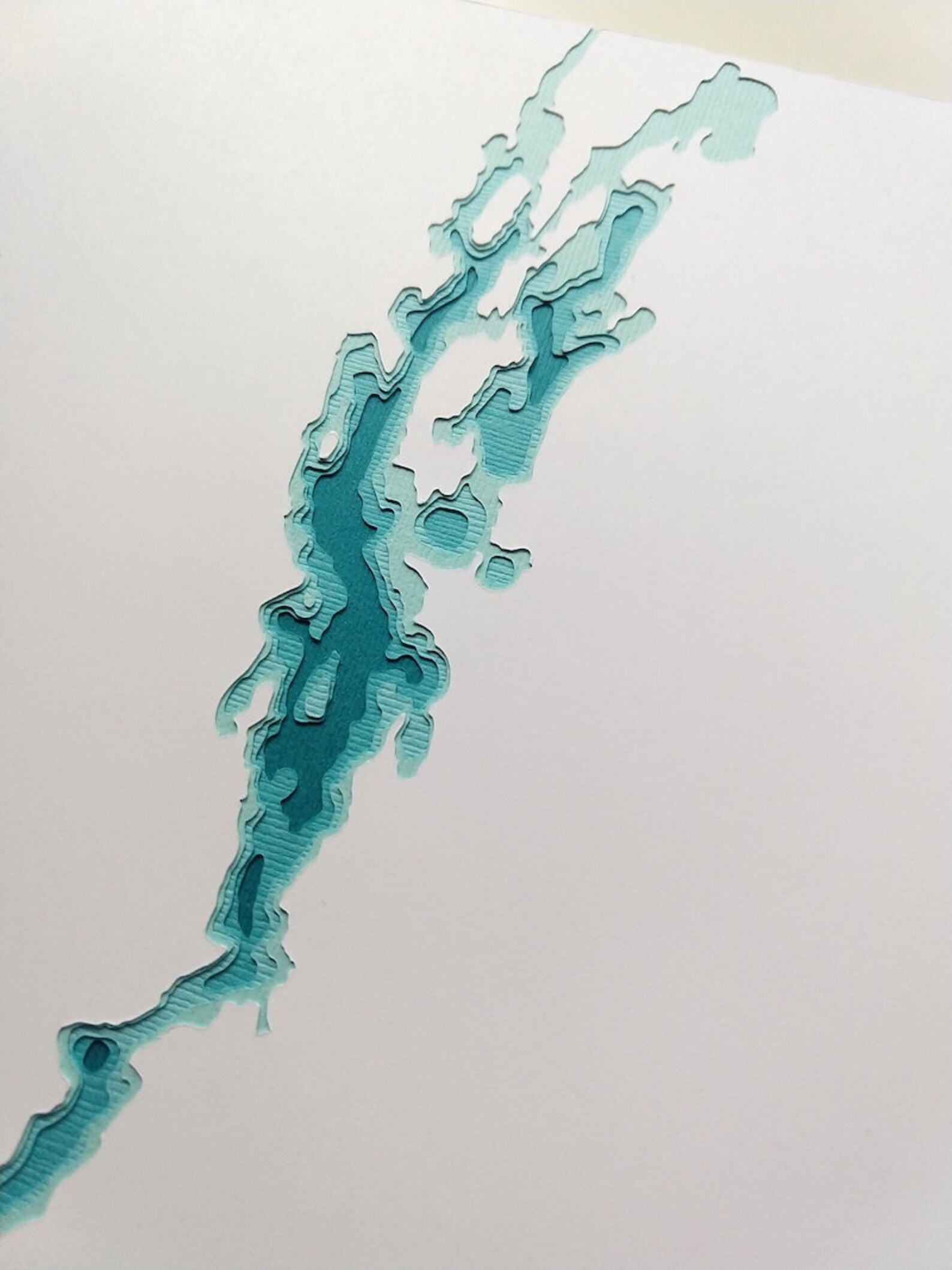Lake Champlain 8 X 10 Layered Papercut Art | Etsy