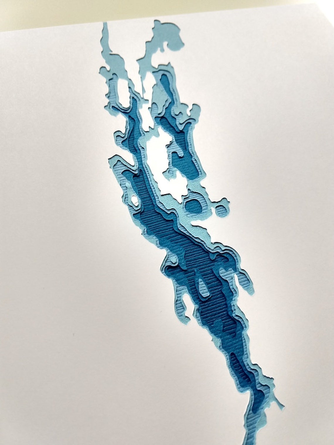 Lake Champlain 8 X 10 Layered Papercut Art | Etsy