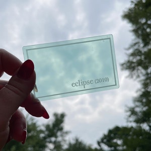 Eclipse (2010) acrylic filter keychain