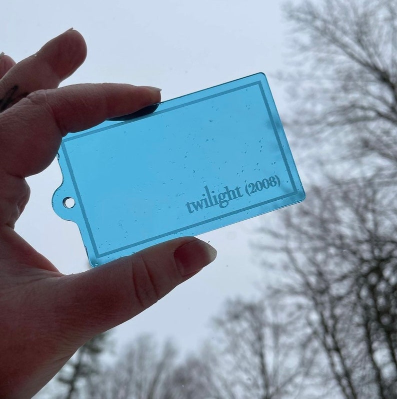 The Original Twilight blue filter keychain image 1