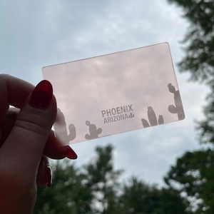 Phoenix, AZ acrylic filter keychain