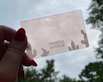 Phoenix, AZ acrylic filter keychain