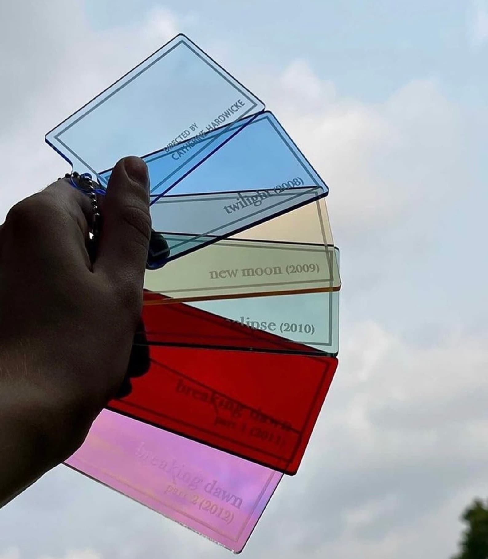 The Original Twilight Blue Filter Keychain Etsy