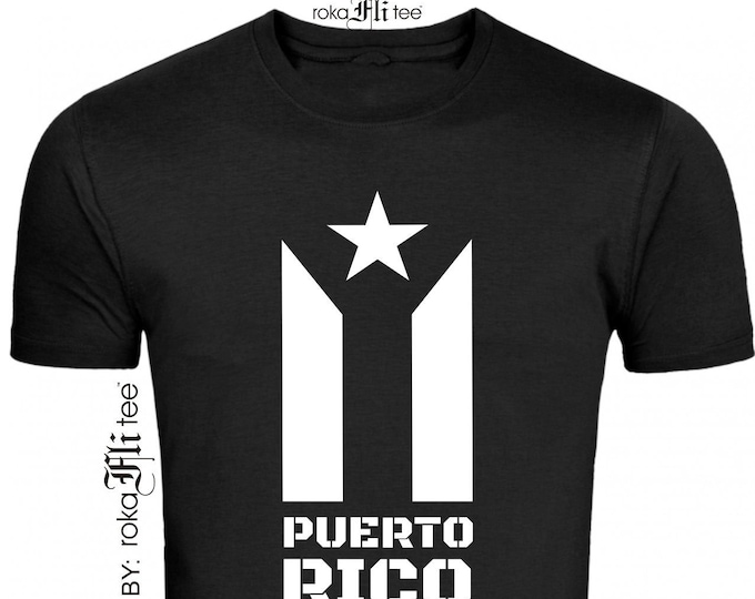 Puerto Rican Black Flag T-Shirt