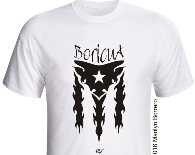 Boricua Tribal Black Resistance Puerto Rican Flag Puerto Rico T-shirt