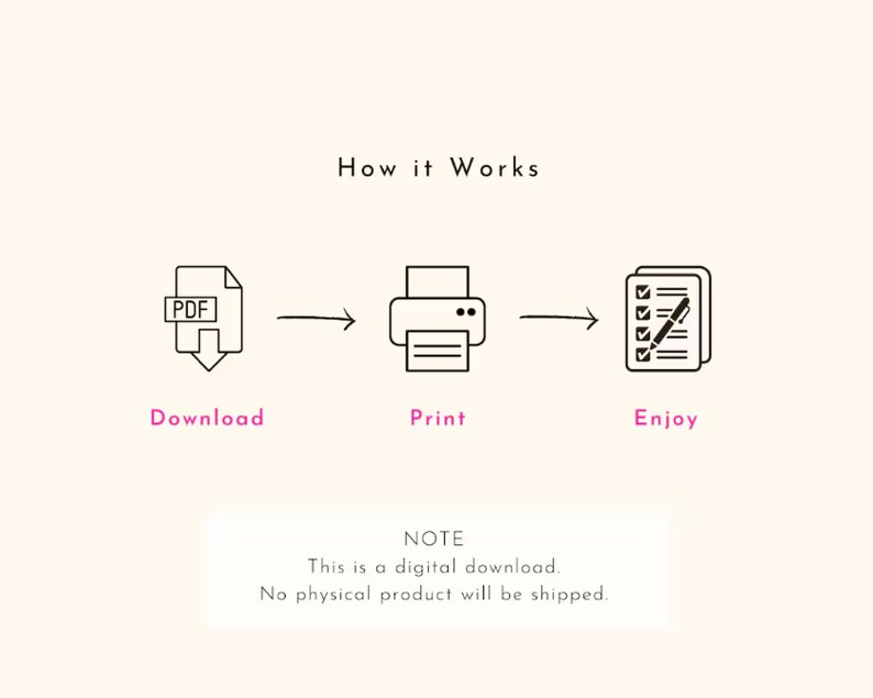 Printable to Do List Template: A4, A5, Letter Sizes / PDF / Instant ...