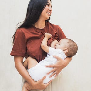 Nursing T-shirt BROWN