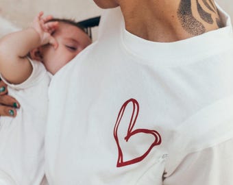 RED HEART nursing t-shirt