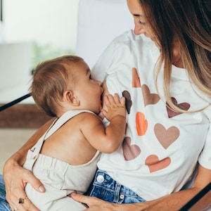 T-shirt d'allaitement COEURS
