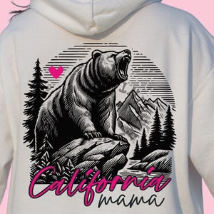 California mama png Traveling trip camping png Usa state, Text based png Gift for mom png urban style, Native cali Street wear Png Cali bear