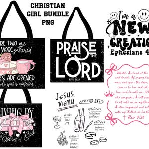 Pacchetto Bibbia per ragazze cristiane PNG: civetta, Spirito Santo, Lode al Signore, Design retrò divino, Nuova creazione in Cristo, Libro PNG, Amante di Gesù