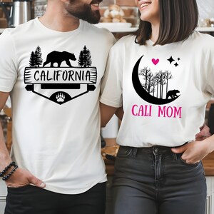 California mom & dad png Traveling trip camping png Usa state, Gift for mom png urban style, Native cali Street wear Cali bear Retro Moon