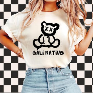 Originaire de Californie png Voyage de camping png État des États-Unis, png basé sur du texte Cadeau pour maman png style urbain, Native de Californie Street wear Ours californien