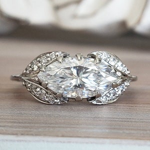 East west marquise diamond ring setting online