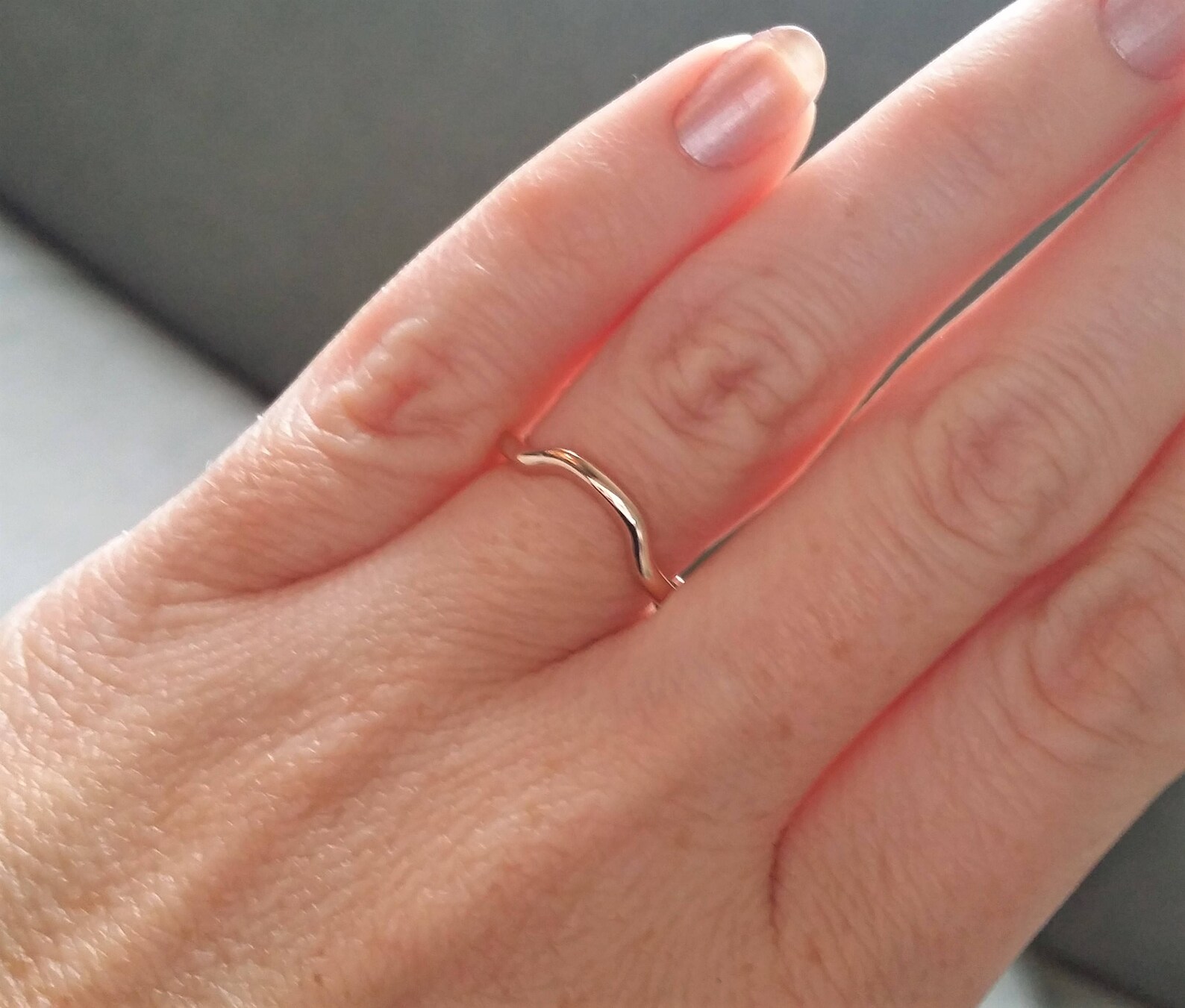 WEDDING BAND ONLY 9x7mm Version Antique 14k Gold Smooth Band Etsy