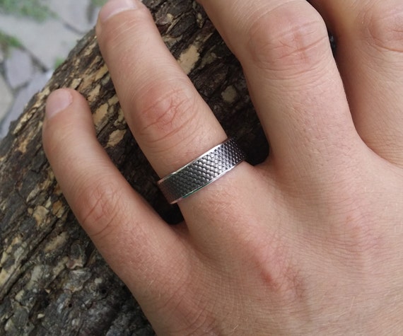 Signature Rhodium Ring for MEN | Georgina Jewelry