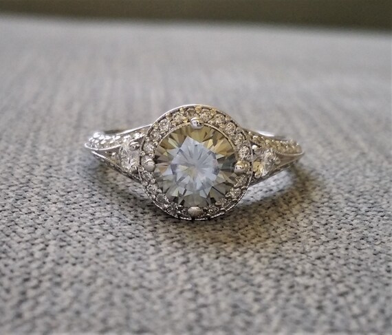Vintage grey cheap diamond ring