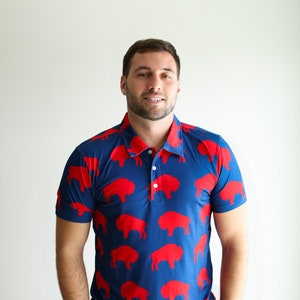 Buffalo Bills Golf Polo Etsy