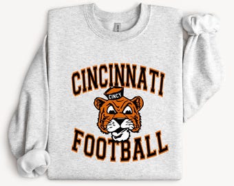 Cincinnati Football // Retro Football Sweatshirt // Cincy