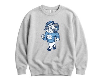 North Carolina // College Sweatshirt // Vintage Ram