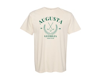 Augusta Georgia Golf Club // The Masters // Golf // Comfort Colors T-Shirt // Independent Trading Co Sweatshirt // Vintage Style