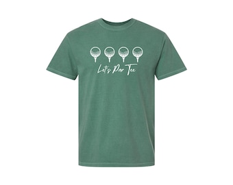 Let&#39;s Par Tee // Golf // Golf Shirt // Vintage Styled Sports Sweatshirt // Comfort Colors Shirt