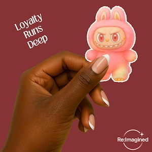 Labubu Sticker | Holographic Labubu Stickers | The Monsters Labubu Sticker for Laptops, Notebooks, Water Bottles, Journals, Gifts