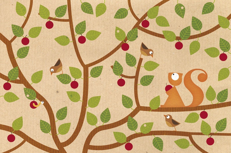 The squirrel and the apple Month only Calendar image 9