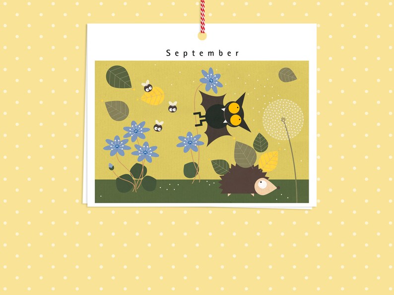 The happy bat Month only Calendar image 4
