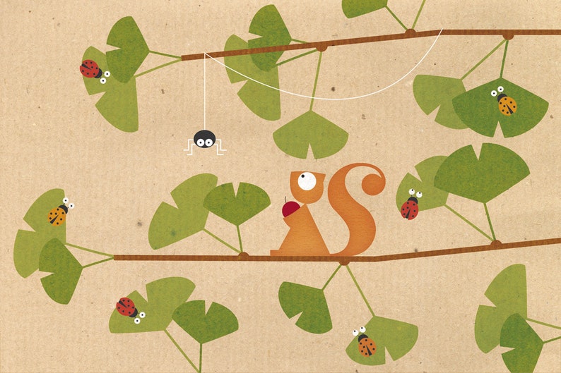The squirrel and the apple Month only Calendar image 7