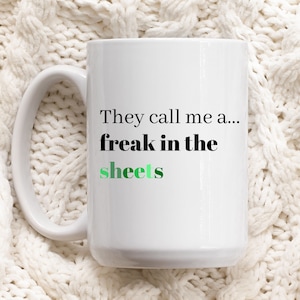 freak in the sheets mug - funny mug, coffee mug, accountant mug, accountant gift, CPA gift, office gift, finance mug, finance gift