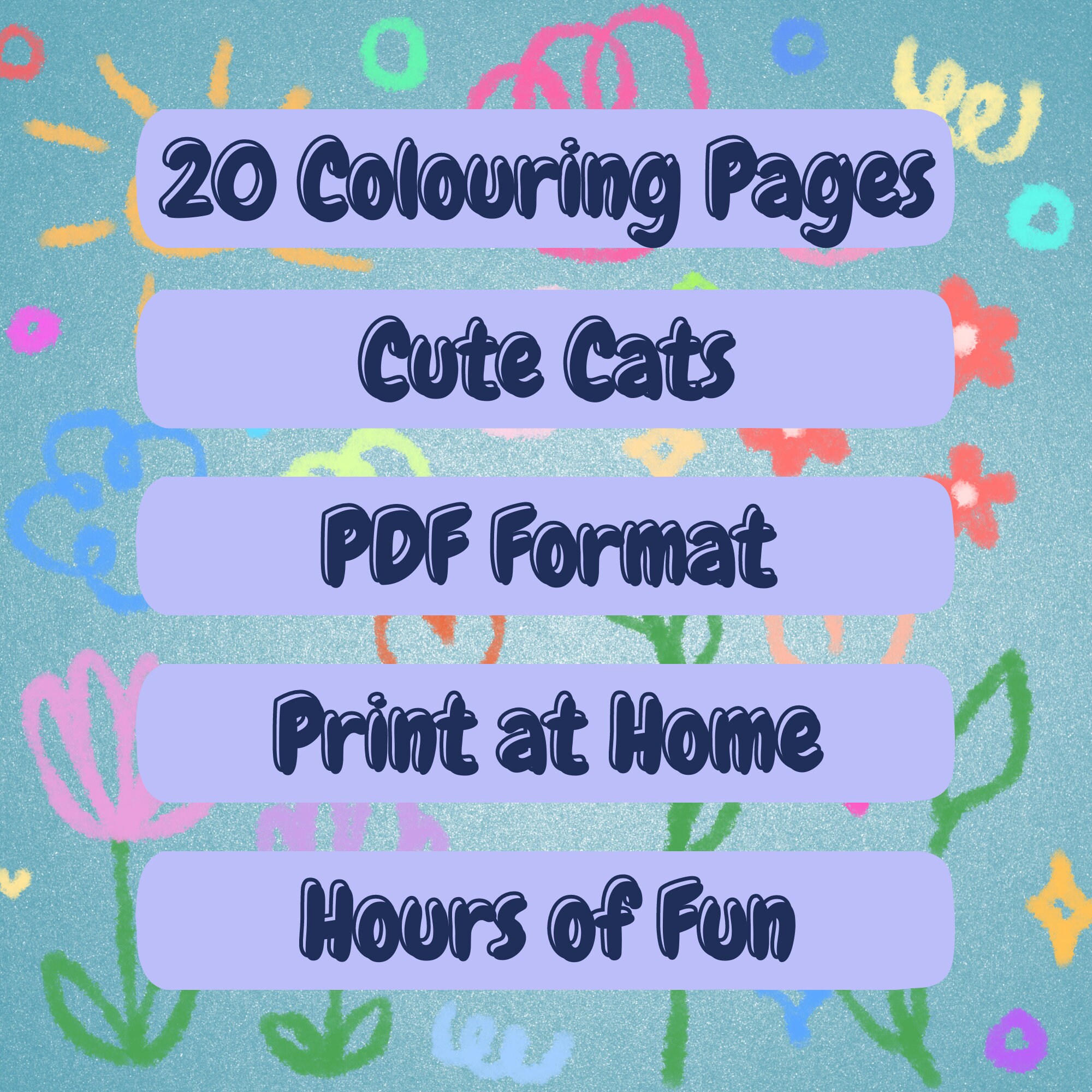 20 Cats Printable Coloring Pages for Kids, Fun Colouring Pages for