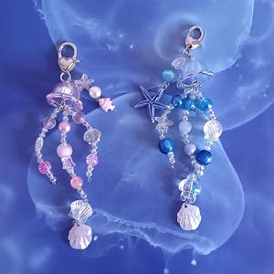 Iridescent Jellyfish Keychain