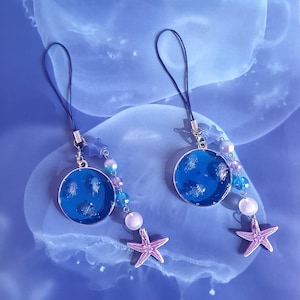Jellyfish Resin Keychains