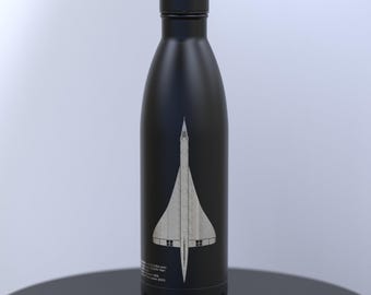 Concorde Engraved 500ml Thermal Water Bottle; Suitable For Hot And Cold Drinks