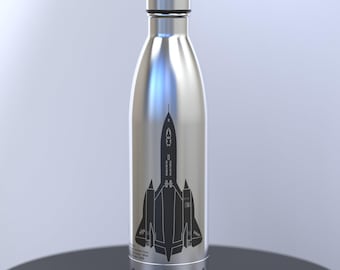 Blackbird SR-71 Engraved 500ml Thermal Water Bottle Suitable For Hot And Cold Drinks