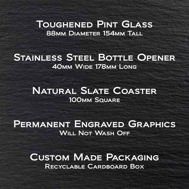 Formula 1 - Silverstone Engraved Pint Glass Set including Pint Glass, Coaster and Bottle Opener image 6